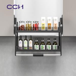 Glass lifting storage basket